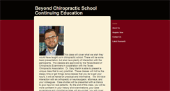 Desktop Screenshot of beyondchiropracticschool.com