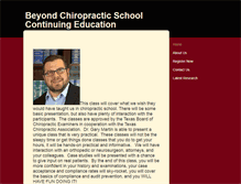 Tablet Screenshot of beyondchiropracticschool.com